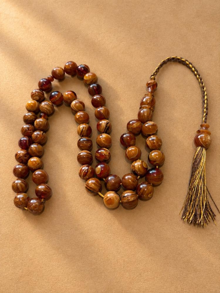 سبحة سورينتال عسلي 52 خرزة