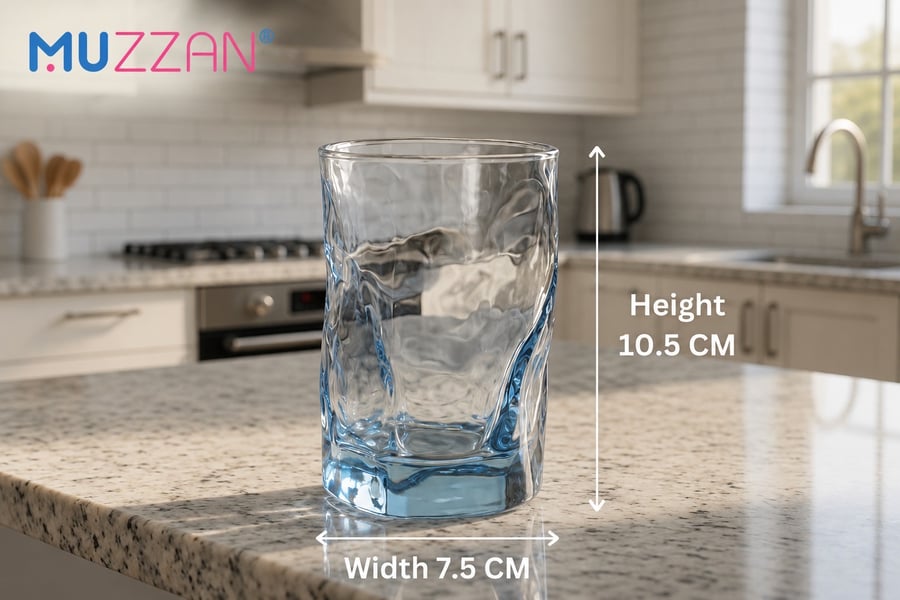 كوب زجاجي المموج