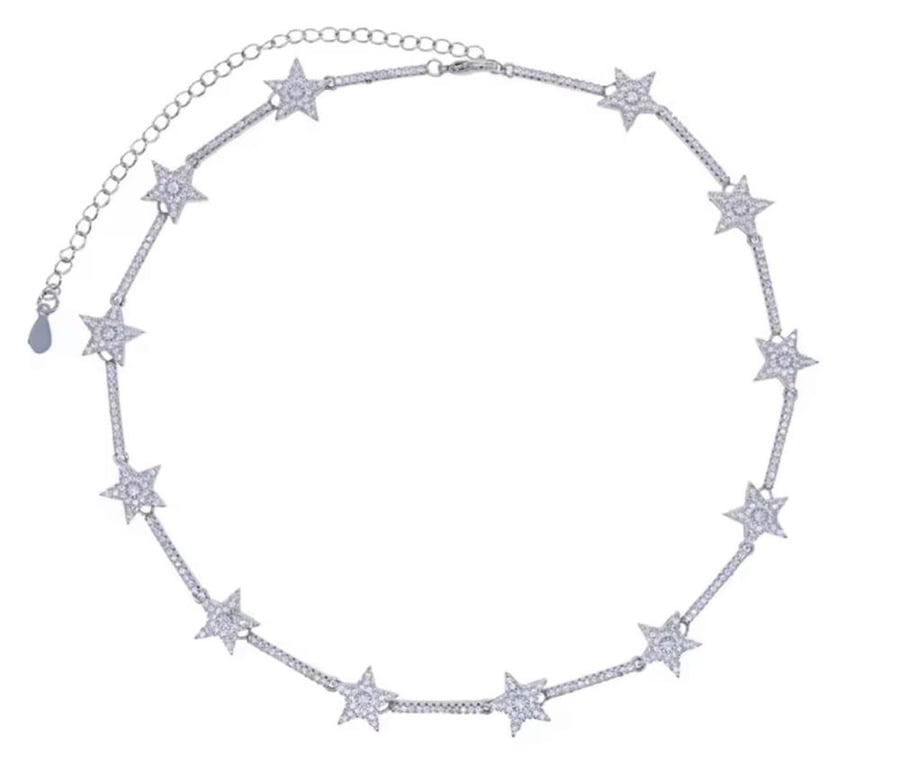 سلسلة نجوم فضي /Star Silver Necklace