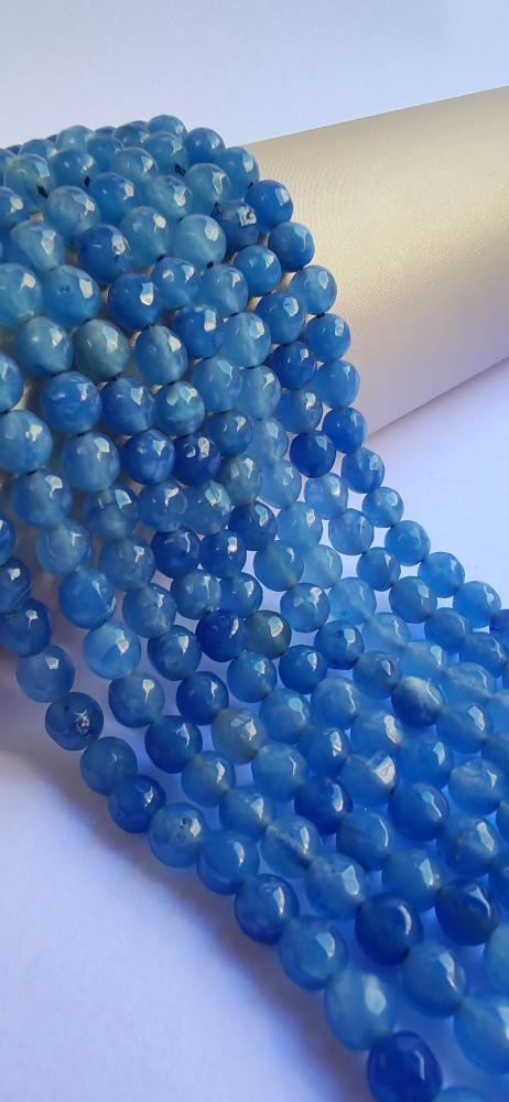 Light blue agate stone size 6