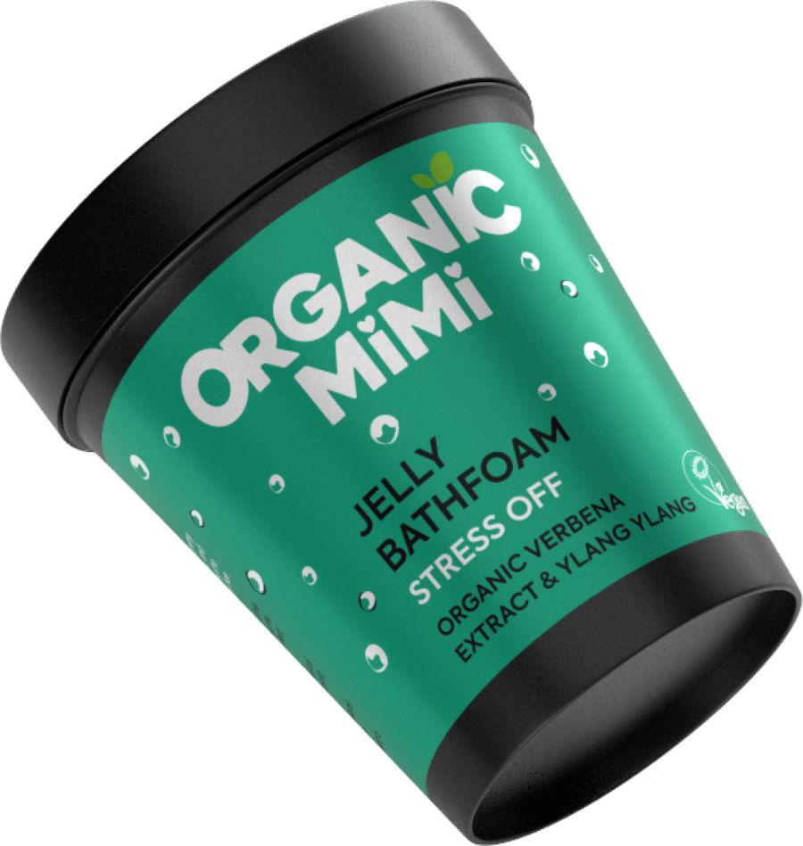 Organic Mimi Jelly Bath foam Stress Off Verbena & Ylang Ylang 200 Ml