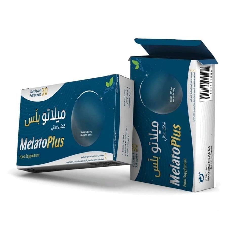 ميلاتو بلس للنوم والاسترخاء 30 كبسولة