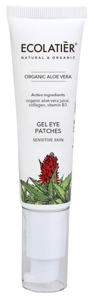 Ecolatier Gel Eye Patches Organic Aloe Vera 30Ml