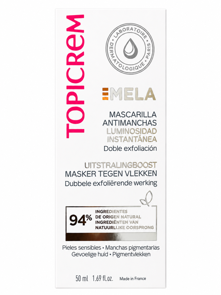 Topicrem Mela Anti-Dark Spot Instant Radiance Mask Double Exfoliating Action 50Ml