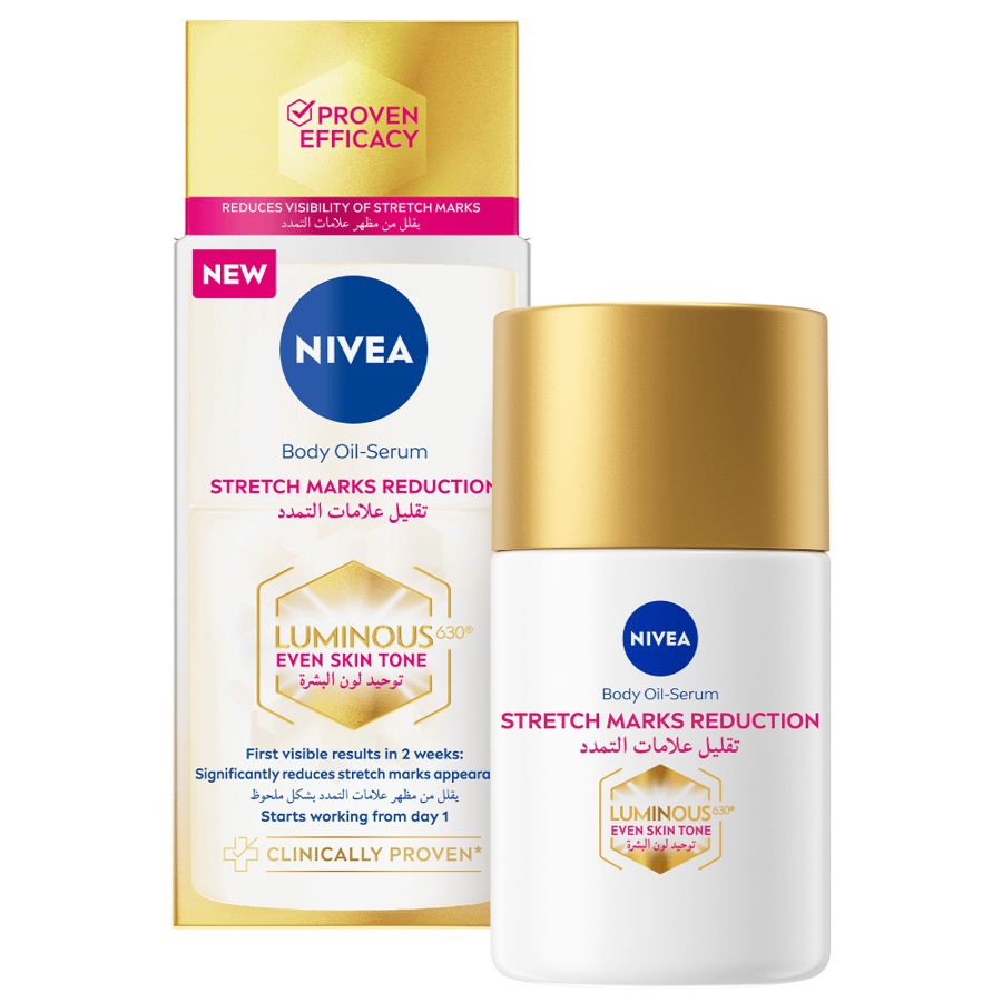 Nivea Luminous Even Glow Stretch Marks Reduction Body Oil Serum