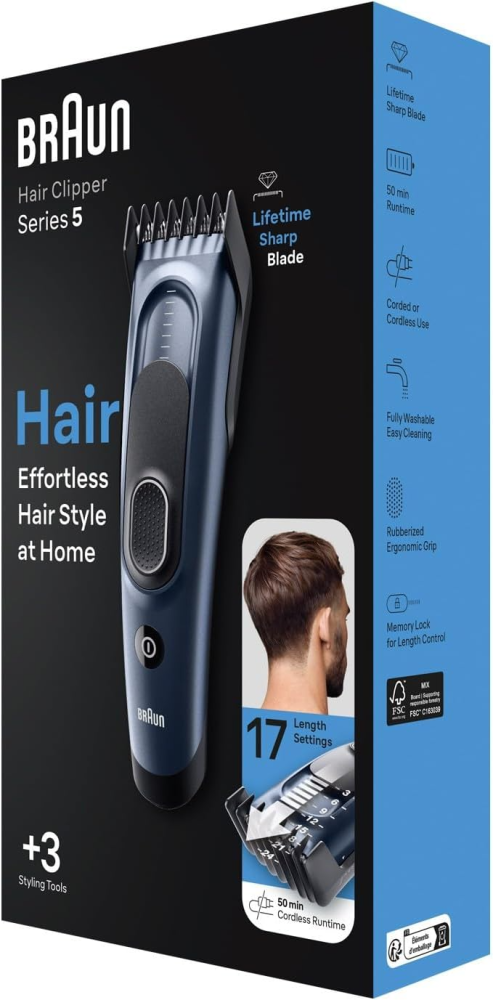 براون سيريز 5 ماكينة حلاقة شعر للرجال HC5350