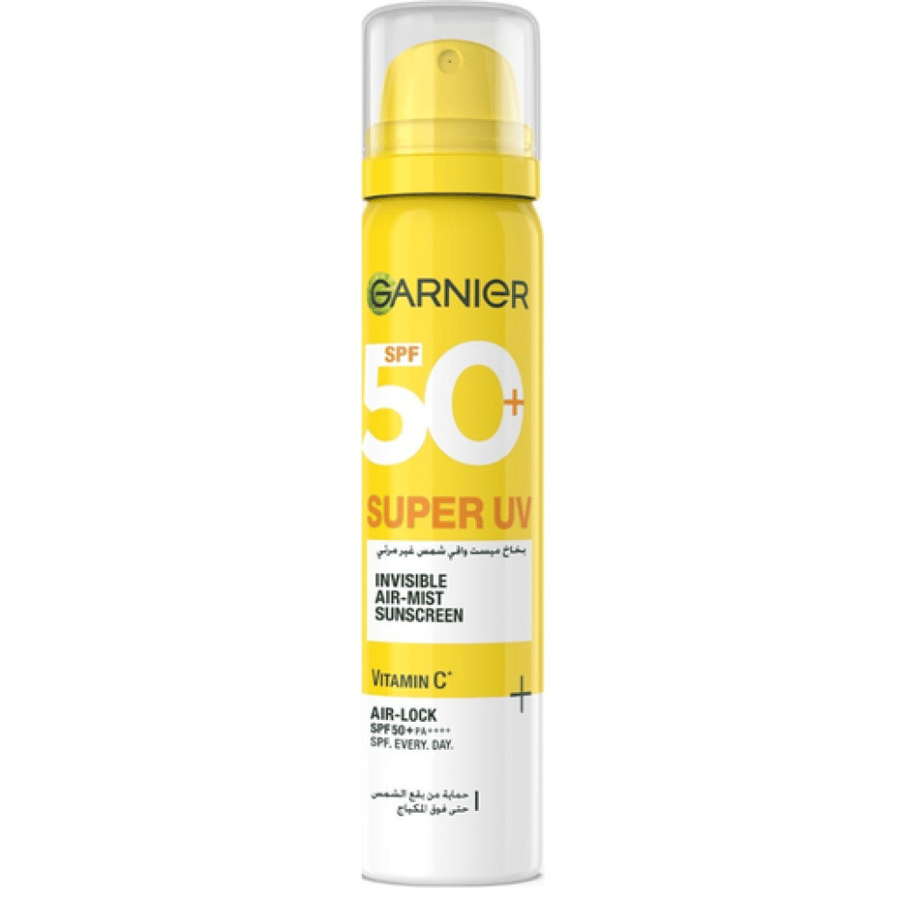 غارنييه سوبر يو في بخاخ واقي شمس غير مرئي SPF 50+ بفيتامين سي 75 مل