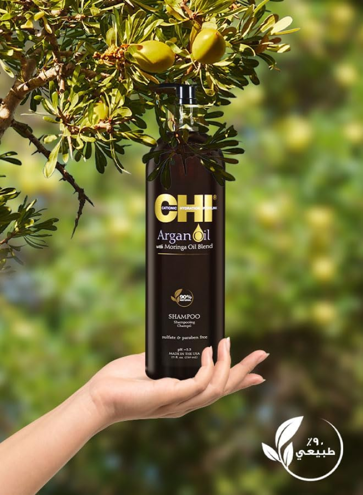 CHI Argan Oil Plus Moringa Oil Shampoo 739 ml