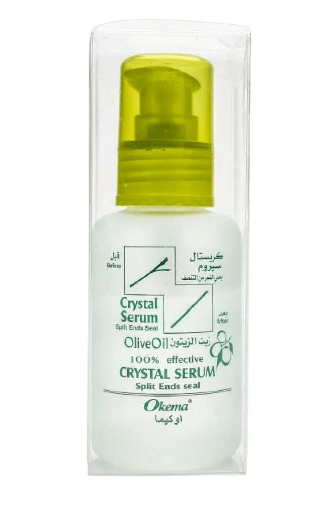 Okema Crystal Hair Serum Split End Seal Olive Oil