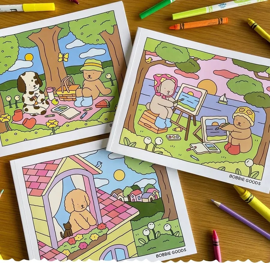 كتب تلوين Bobbie Goods الأصلية