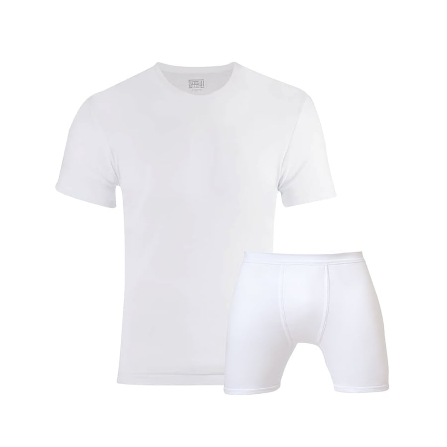 A set with short youthful pants