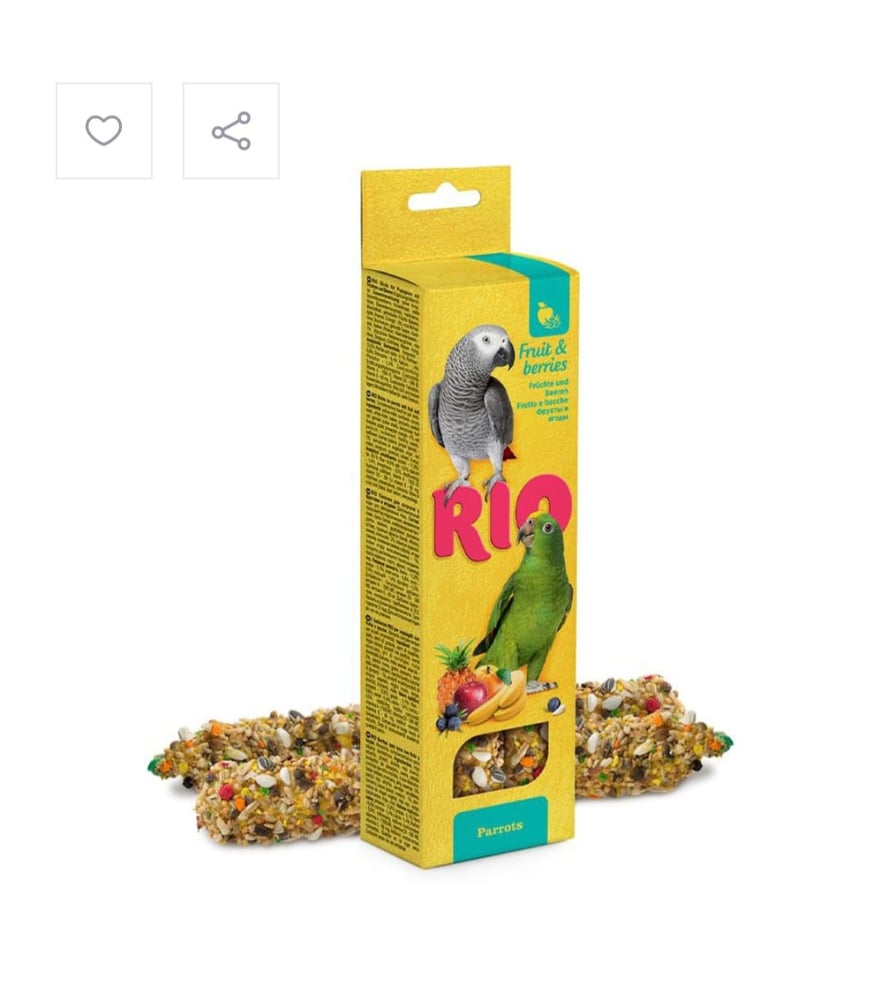 ريو اعواد للببغاوات بنكهة الفواكه
