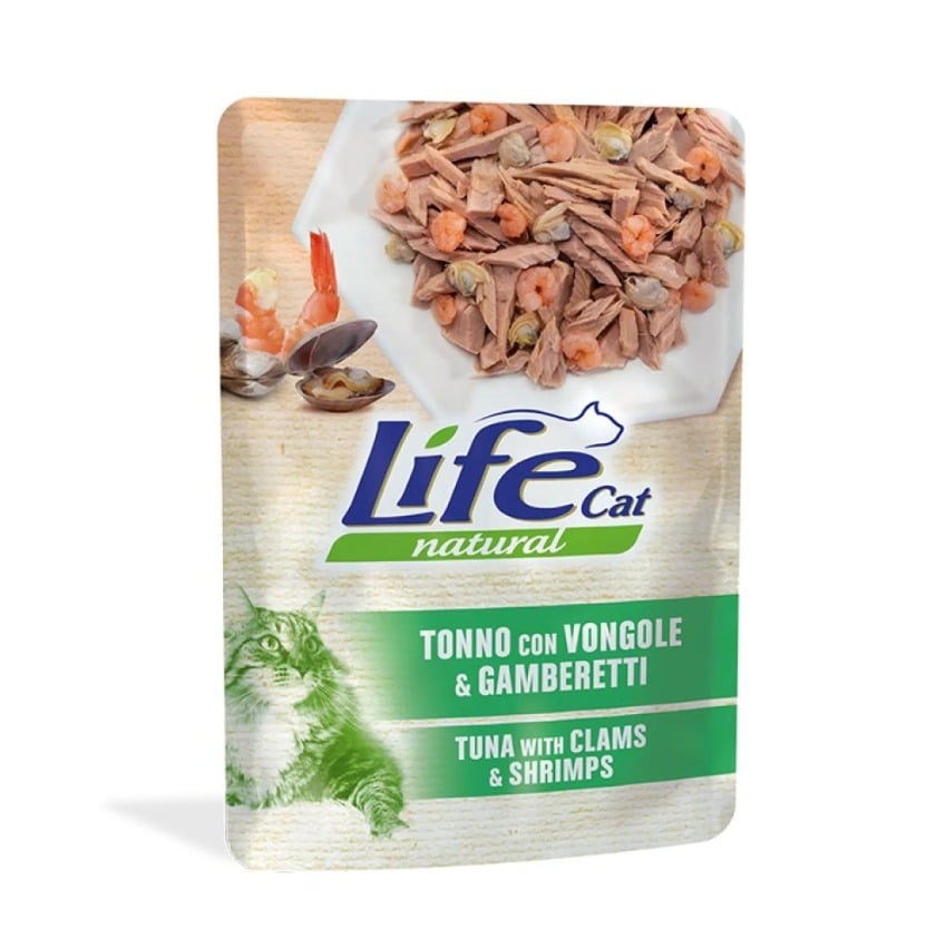 Life Cat Natural Tuna with Oysters and Shrimp for Cats 70 g