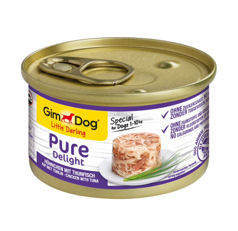 85g canned for dogs with chicken with tuna