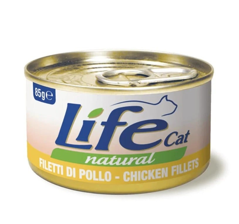 Live Cat Natural Chicken Slices for Cats 85 g