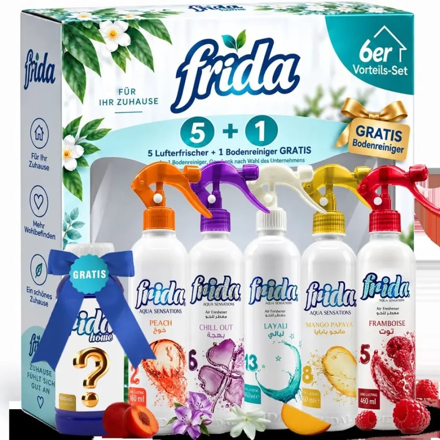 باقة Frida لعطر الجو والأرضيات — 6 قطع بعطر طويل الأمد