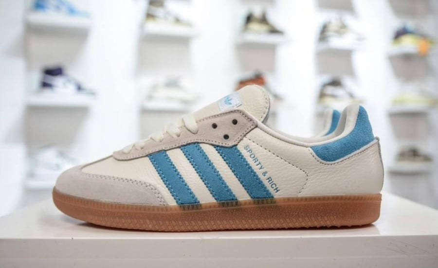 SPORTY & RICH X SAMBA OG 'CREAM BLUE