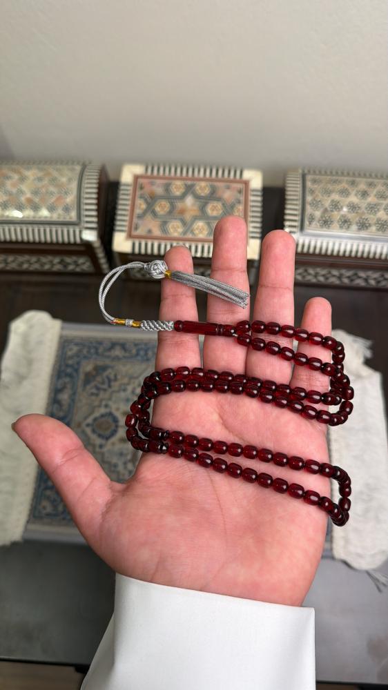 بكلايت نواعم عنابي شفاف بكركوشة رصاصي