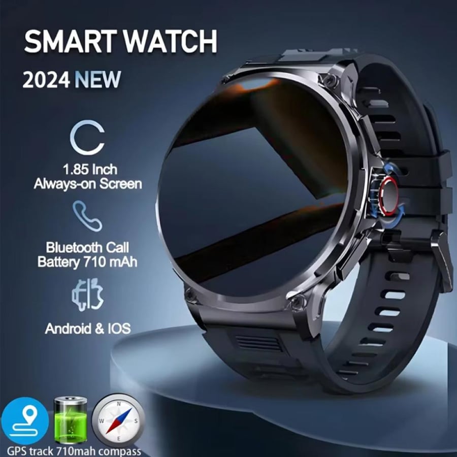 لهواوي Xiaomi GPS Track ساعة ذكية للرجال 1.85 بوصة HD AMOLED شاشة 710 Mah بطارية رياضية بلوتوث دعوة Smartwatch جديد