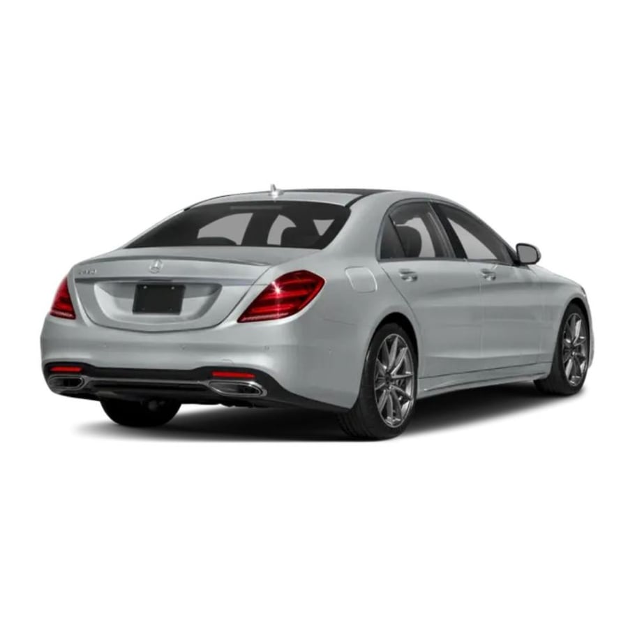 Rear bumper trim set, 3 pieces, S-Class 2018-2020, AMG sedan