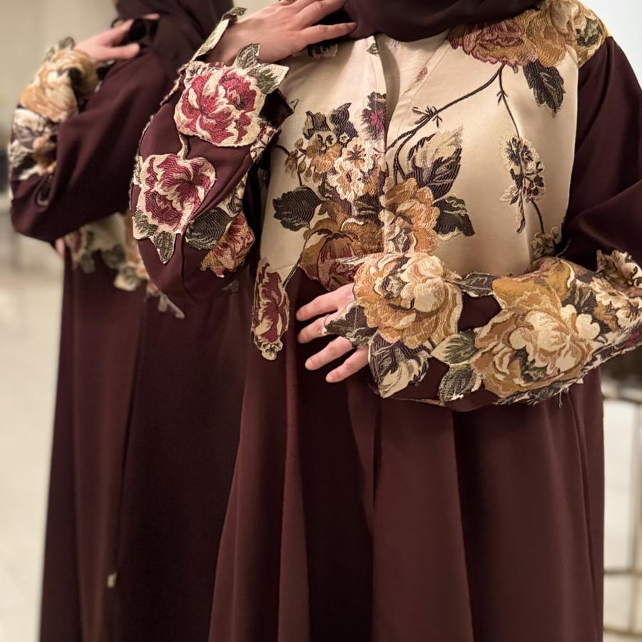 عباية مشجرة ورد
