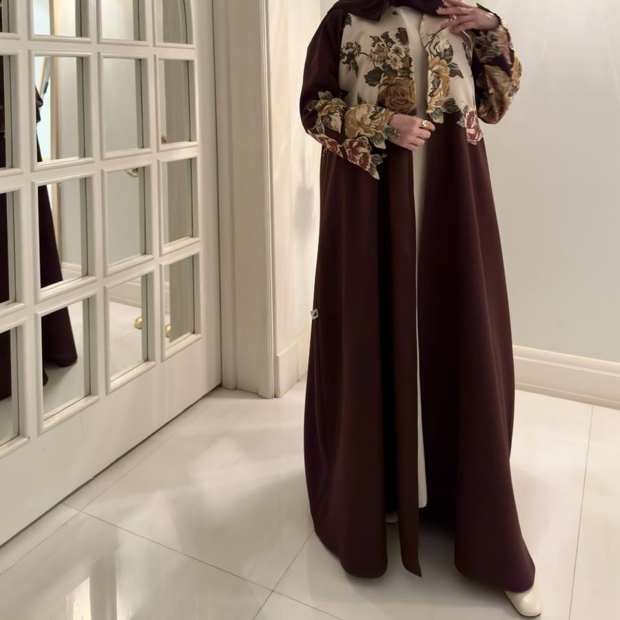 عباية مشجرة ورد
