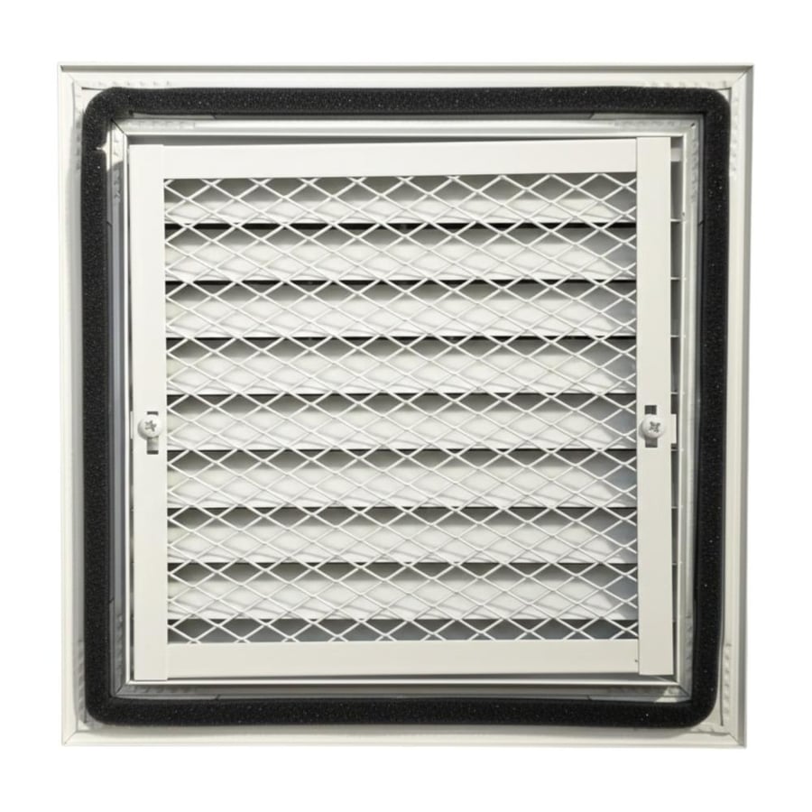 غطاء شفاط شيش المنيوم مقاس 20×20 سم أبيض - HTM
