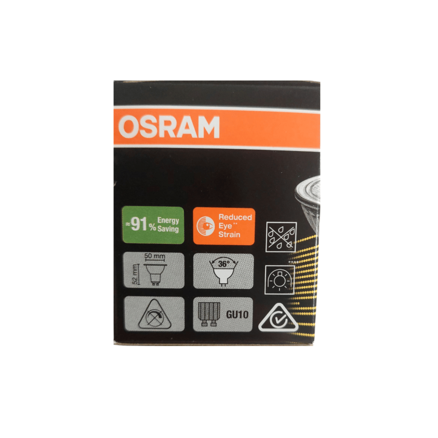 لمبة سبوت GU10 جي يو تن 7 وات بورسلان 2700K - اوسرام  OSRAM