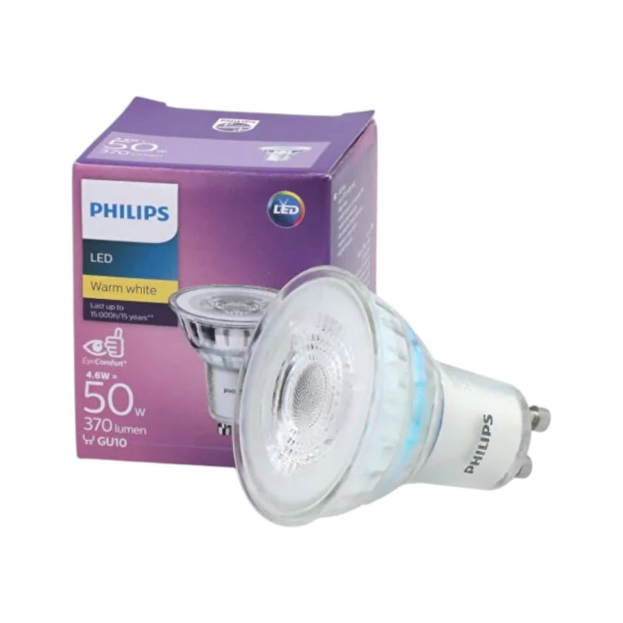 لمبة سبوت GU10 جي يو تن 4.6 وات بورسلان 3000K - فيلبس PHILIPS