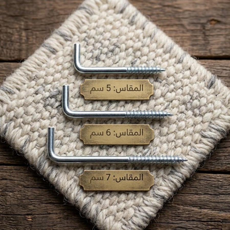 بكج 20 حبة مسمار شنكل خطاف حرف L