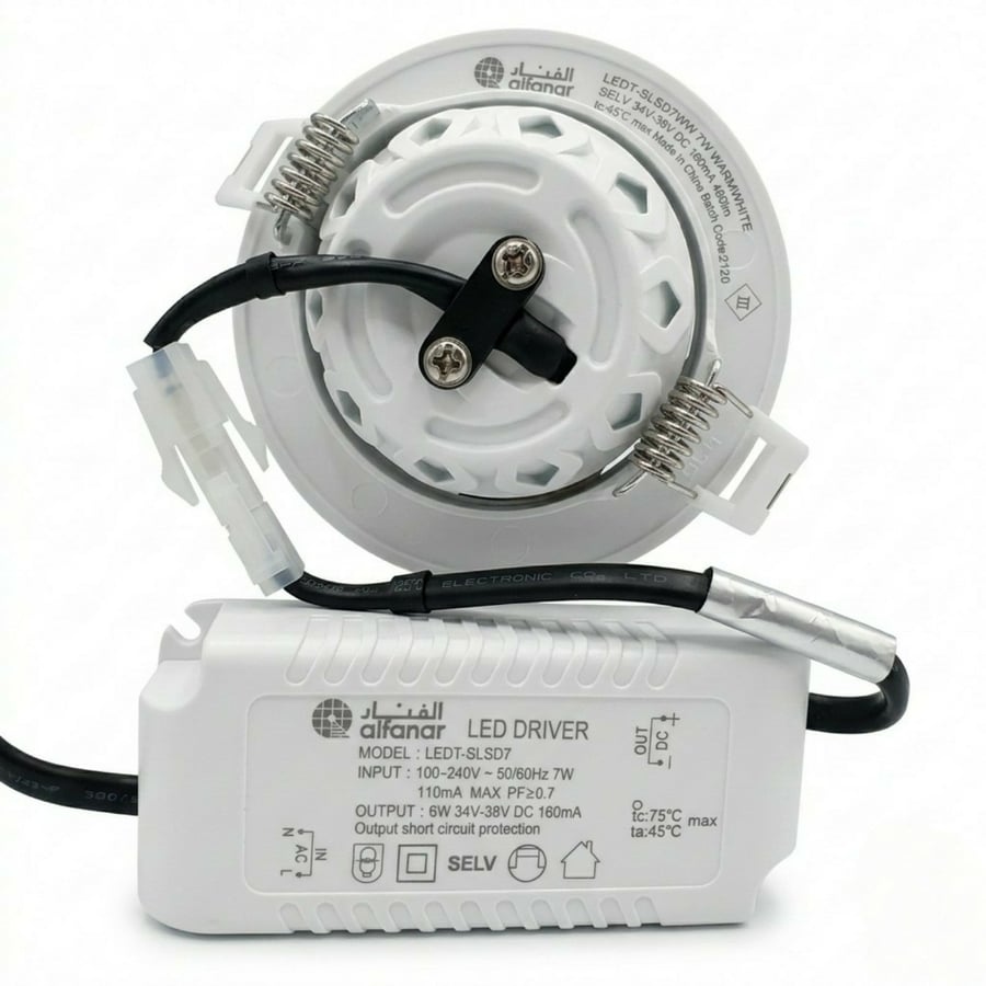 Spotlight cup movable 7 watt 7 cm 2700K - Alfanar