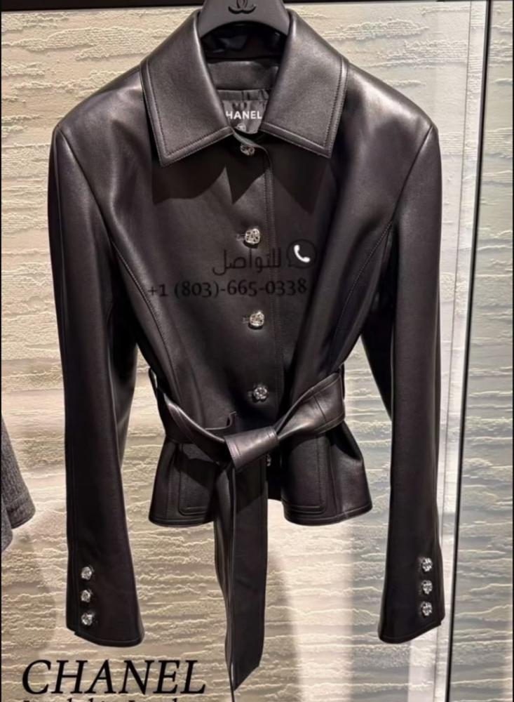Black leather jacket