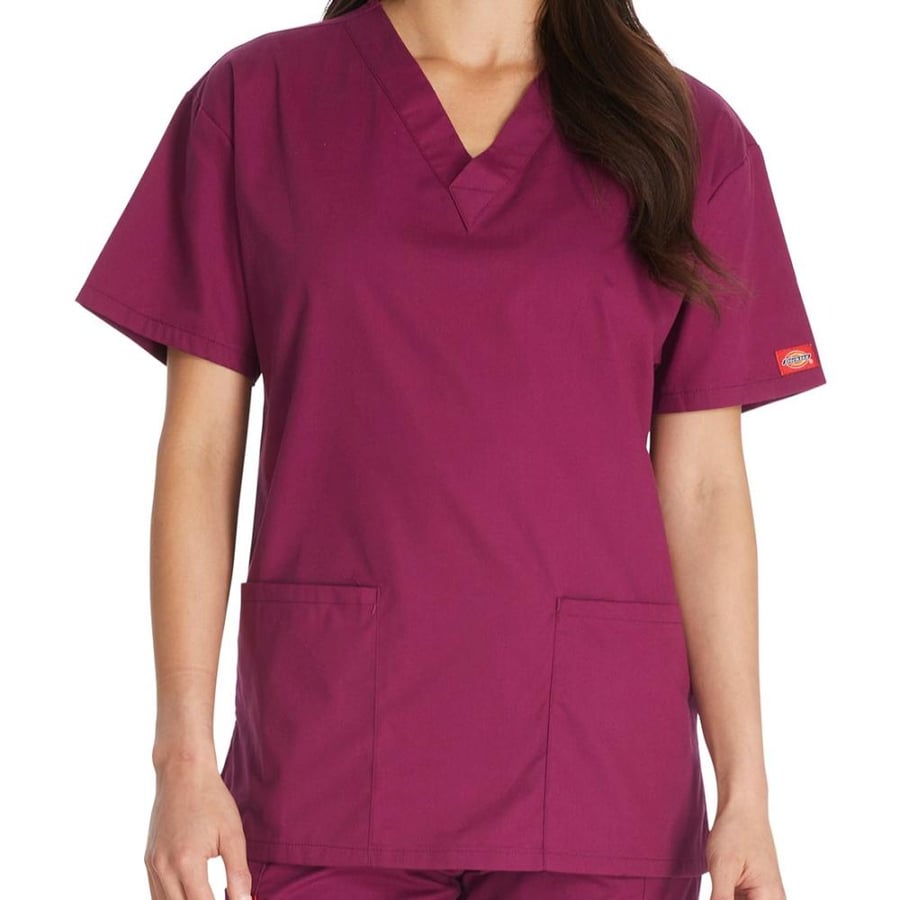 طقم سكراب كامل ماركة ديكيز / DICKIES V-NECK TOP / NATURAL RISE TAPERED LEG PULL-ON PANT