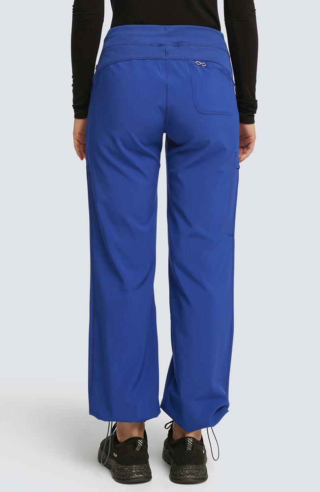 طقم سكراب كامل ماركة شروكي - إنفينيتي  / Cherokee - Infinity Women's Mock Wrap Solid Scrub Top / Infinity Women's Rib Knit Drawstring Waist Scrub Pant