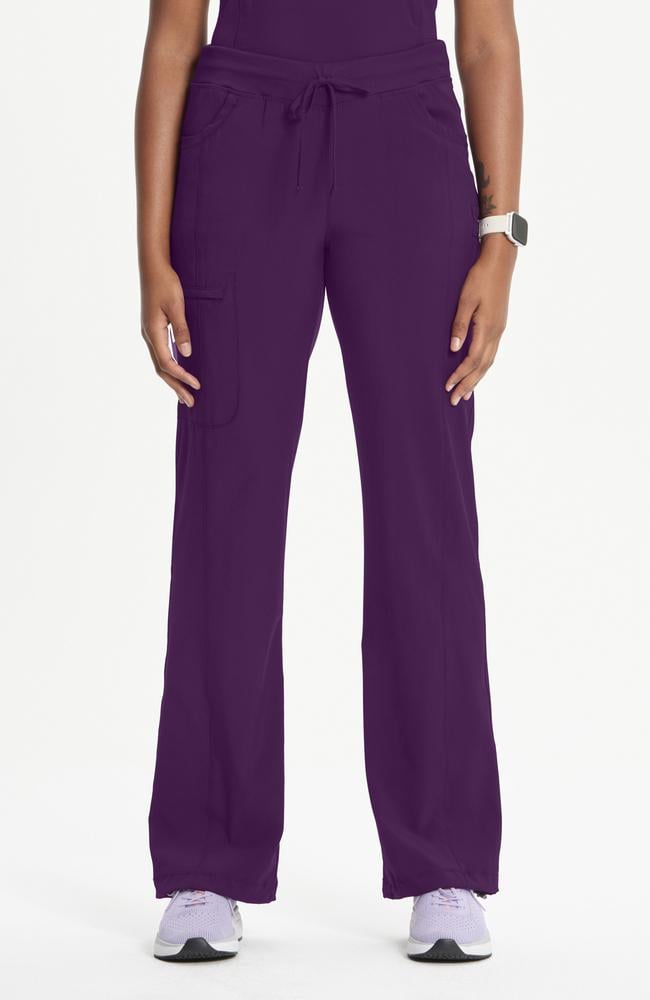 طقم سكراب كامل ماركة شروكي - إنفينيتي  / Cherokee - Infinity Women's Mock Wrap Solid Scrub Top / Infinity Women's Rib Knit Drawstring Waist Scrub Pant