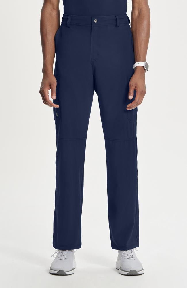 طقم سكراب كامل ماركة شروكي - إنفينيتي/ Cherokee Infinity - Men's V-Neck Solid Scrub Top / Men's Zip Fly Cargo Scrub Pant