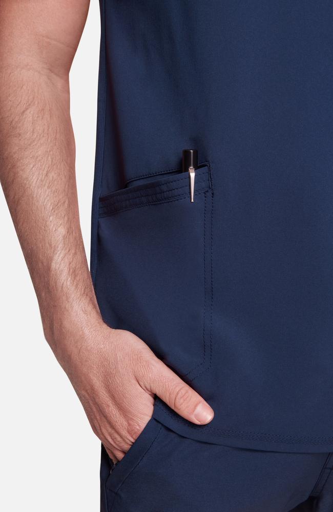 طقم سكراب كامل ماركة شروكي - إنفينيتي/ Cherokee Infinity - Men's V-Neck Solid Scrub Top / Men's Zip Fly Cargo Scrub Pant