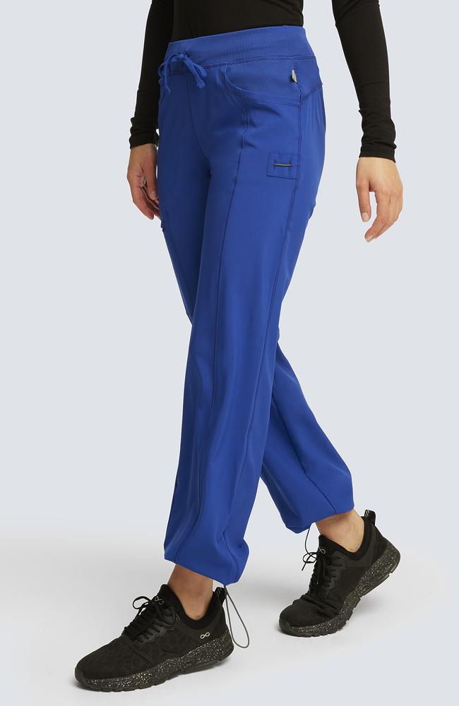 طقم سكراب كامل ماركة شروكي - إنفينيتي  / Cherokee - Infinity Women's Mock Wrap Solid Scrub Top / Infinity Women's Rib Knit Drawstring Waist Scrub Pant