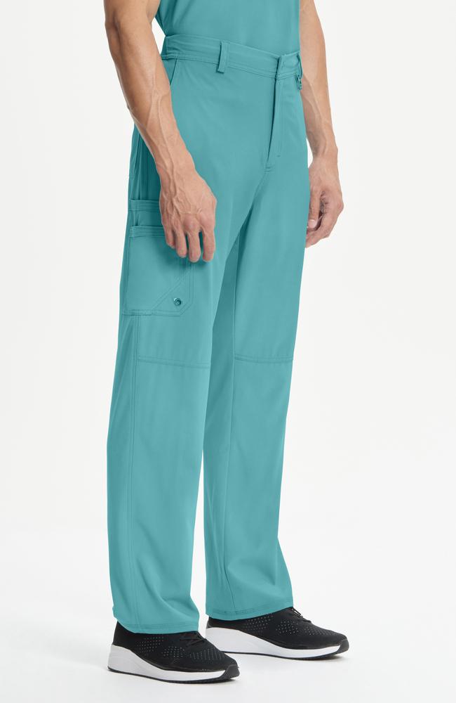 طقم سكراب كامل ماركة شروكي - إنفينيتي/ Cherokee Infinity - Men's V-Neck Solid Scrub Top / Men's Zip Fly Cargo Scrub Pant