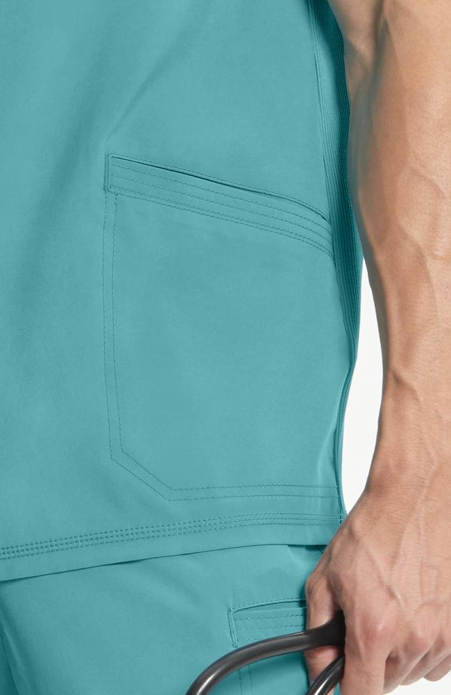 طقم سكراب كامل ماركة شروكي - إنفينيتي/ Cherokee Infinity - Men's V-Neck Solid Scrub Top / Men's Zip Fly Cargo Scrub Pant