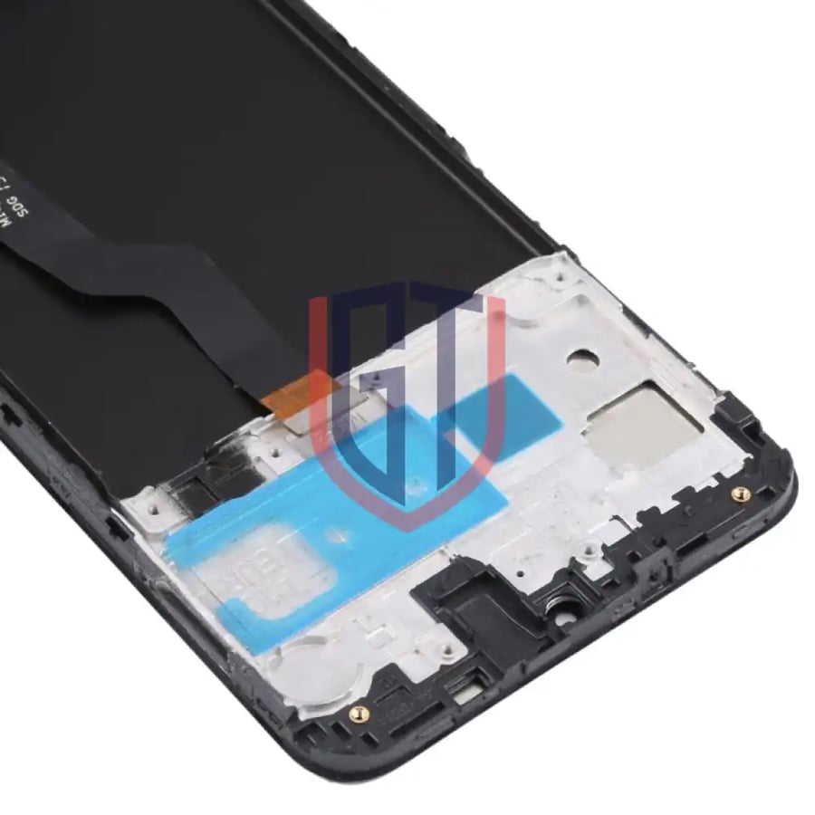 شاشة LCD أصلية لجهاز Samsung Galaxy M10 SM-M105 مجموعة كاملة مع إطار (أسود)