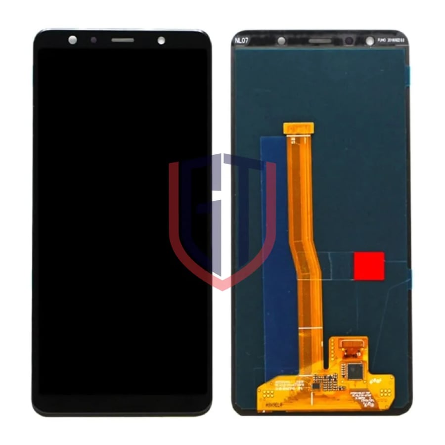 شاشة LCD OLED لهاتف Galaxy A7 (2018) ، A750F / DS  (أسود)