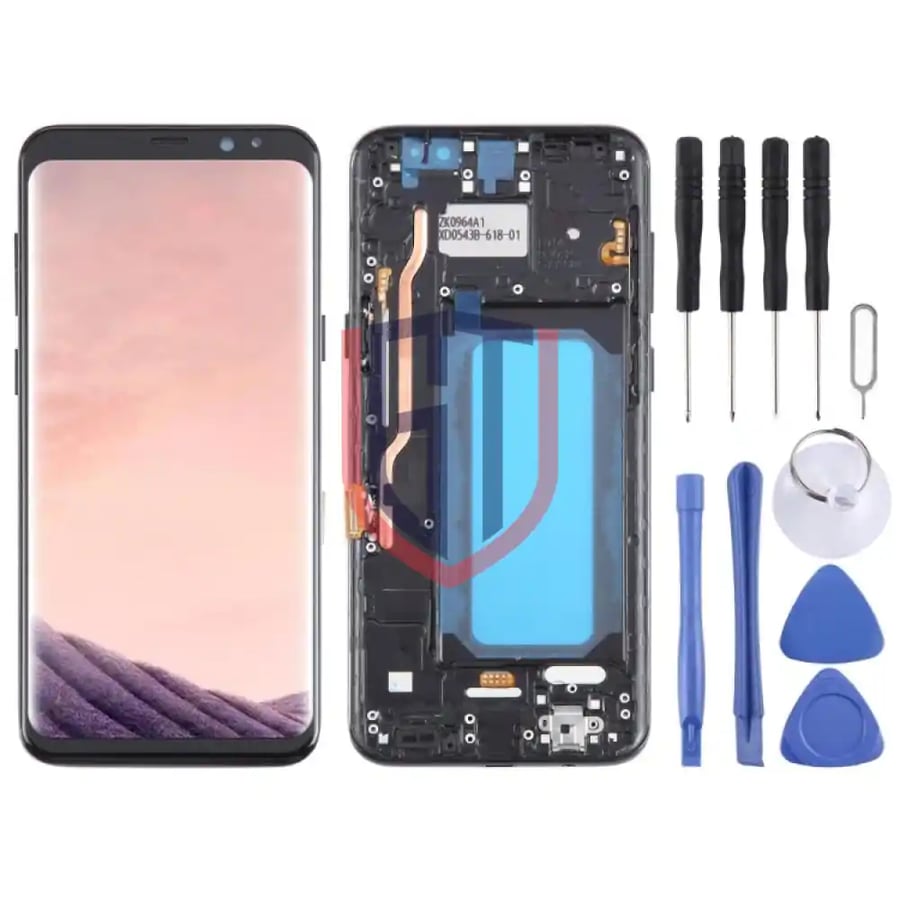 TFT LCD Screen for Samsung Galaxy S8 Plus SMG955 with Frame Black