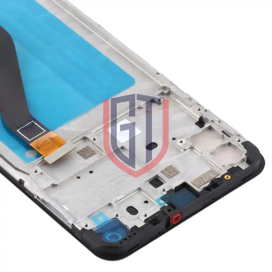 شاشة LCD لهاتف Samsung Galaxy A21 / SM-A215 مجموعة رقمية كاملة مع إطار (أسود)