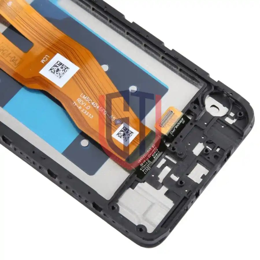 شاشة LCD أصلية كاملة مع إطار لهاتف Samsung Galaxy A05 SM-A055F (أسود)