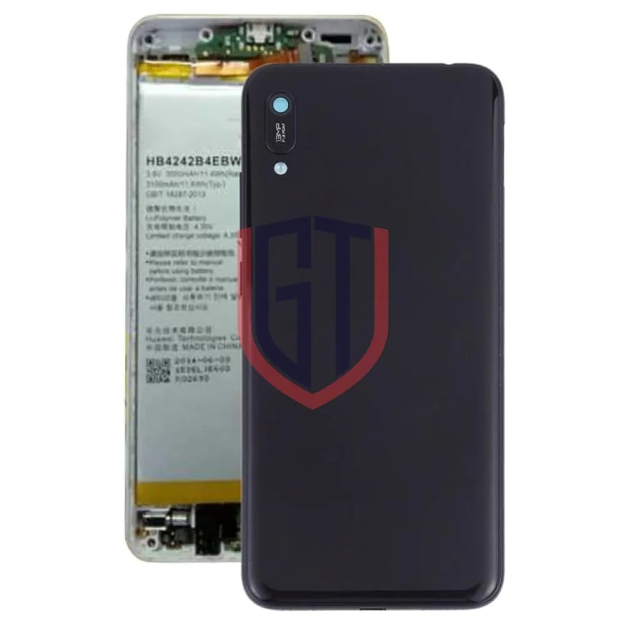 Battery Back Cover with Camera Lens & Side Keys for Huawei Y6 (2019)(Blue)