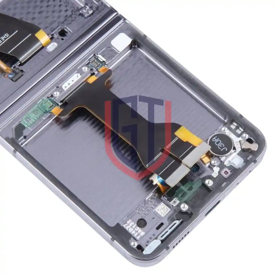 شاشة LCD أصلية لهاتف Samsung Galaxy Z Flip5 SM-F731 مع إطار (أسود)