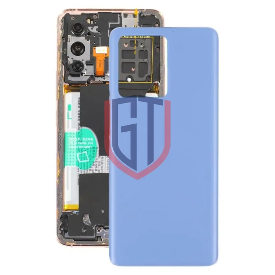 For vivo S12 Pro / V23 Pro V2163A V2132 Glass Battery Back Cover (Blue)