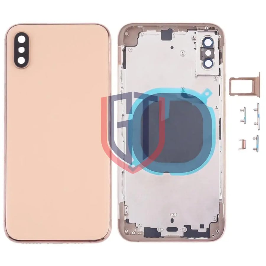 Back Cover with Camera Lens & SIM Card Tray & Side Keys for iPhone XS(White)