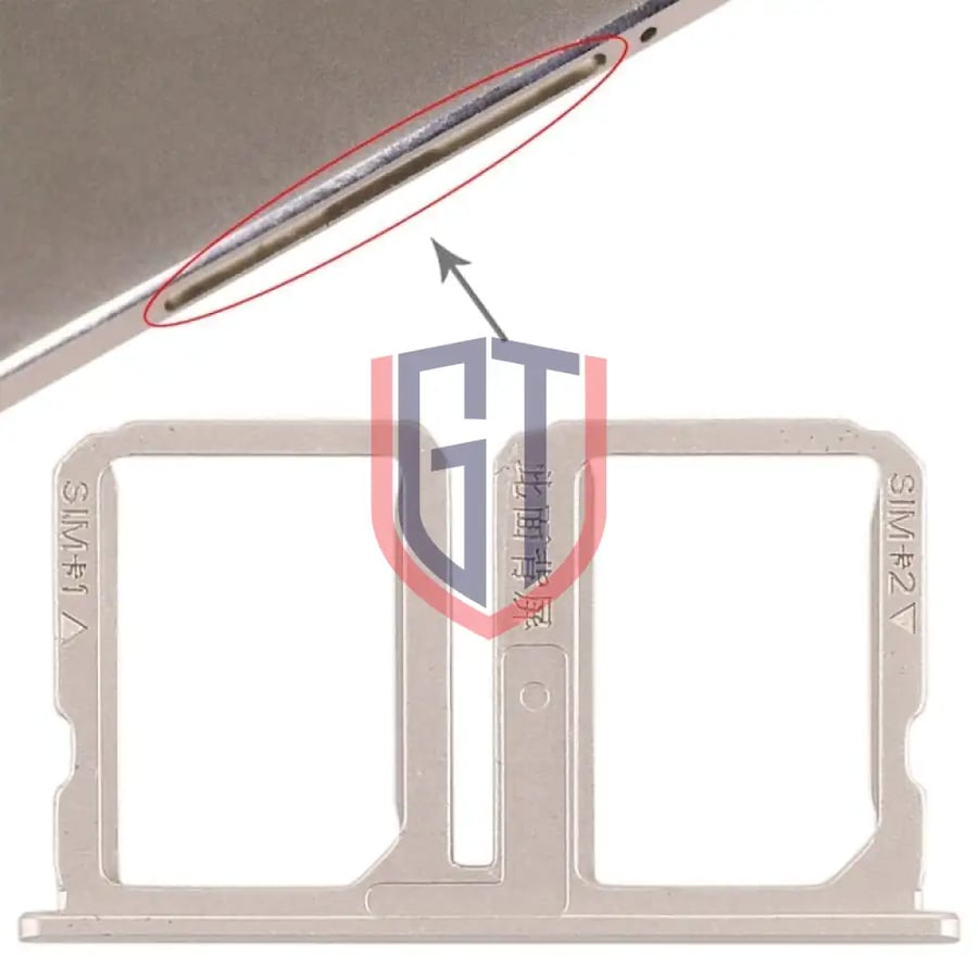 For Vivo Xplay5 2 x SIM Card Tray (Gold)